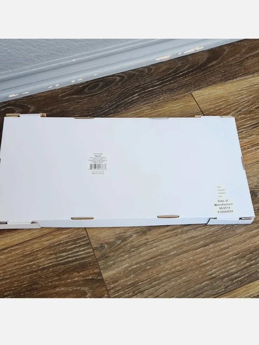 NWT Target Peanut White Wood Sign